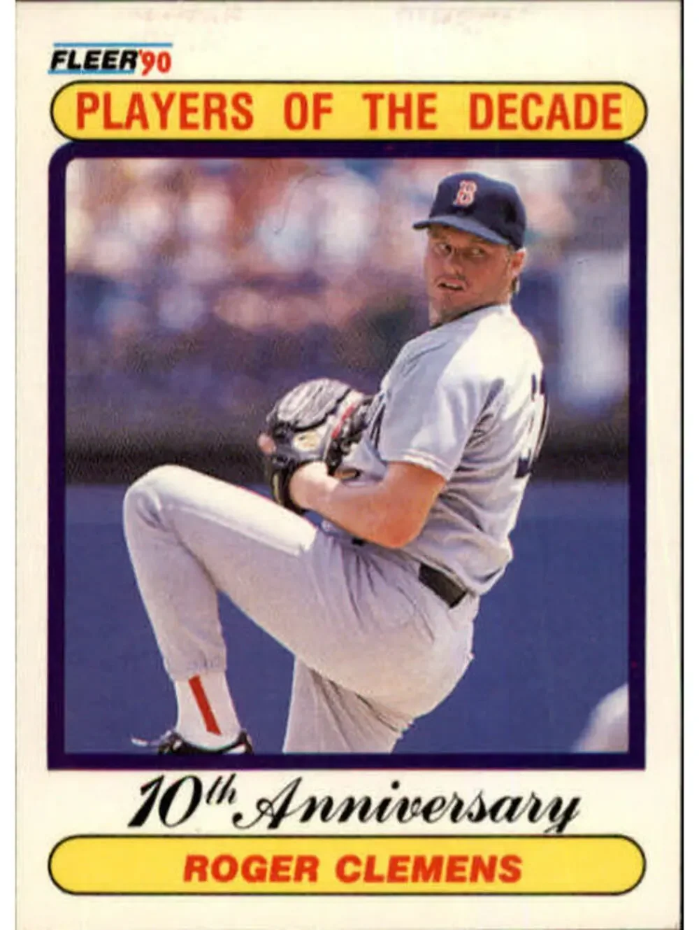 1990 Roger Clemens Fleer Baseball Card #627